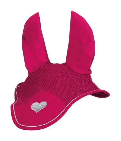 Bon March Bonnet anti-mouches Sweet Valentine HKM - Poney - Rose / argent