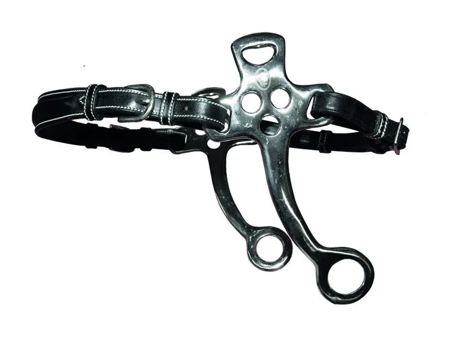 Soldes Hackamore Jump'In cuir branches courtes et plates - Acajou