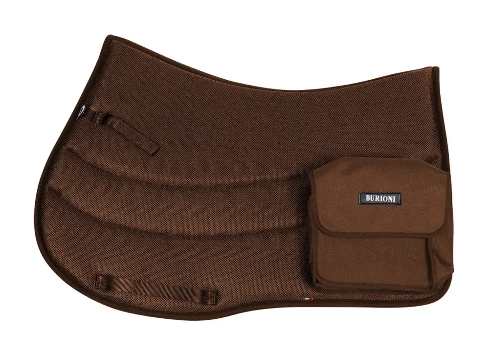 Acheter Direct Tapis de selle Ttech+Sympa avec poches Burioni - Marron