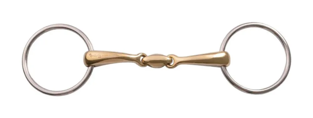 Achat Immdiat Mors  Anneaux Double Brisure avec Courbure Umbria Equitazione – 125 mm