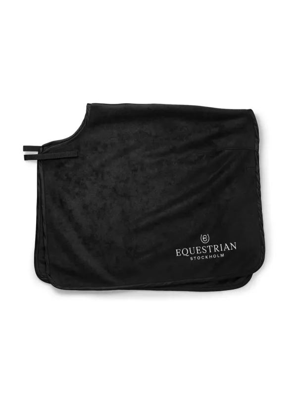 Meilleur Prix Couvre-reins carr Equestrian Stockholm polaire - Cob - Noir dition