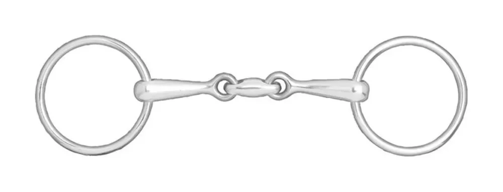 Meilleure Vente Mors de filet canon double brisure Chantilly - 135 mm
