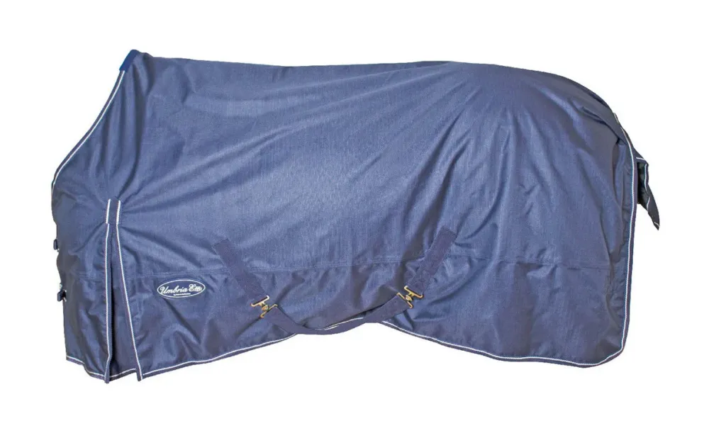 Offre Exclusive Couverture de Pluie avec Doublure Polaire Skye Umbria Equitazione - 130 cm - Marine