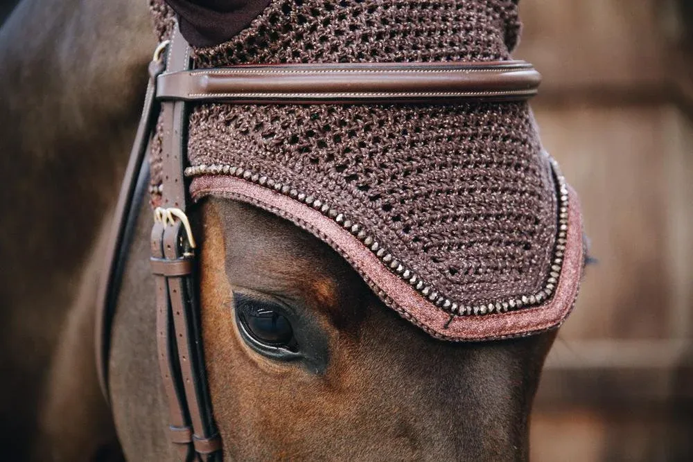 Bonnet Wellington Glitter Band Kentucky - Poney - Marron Produit De Marque