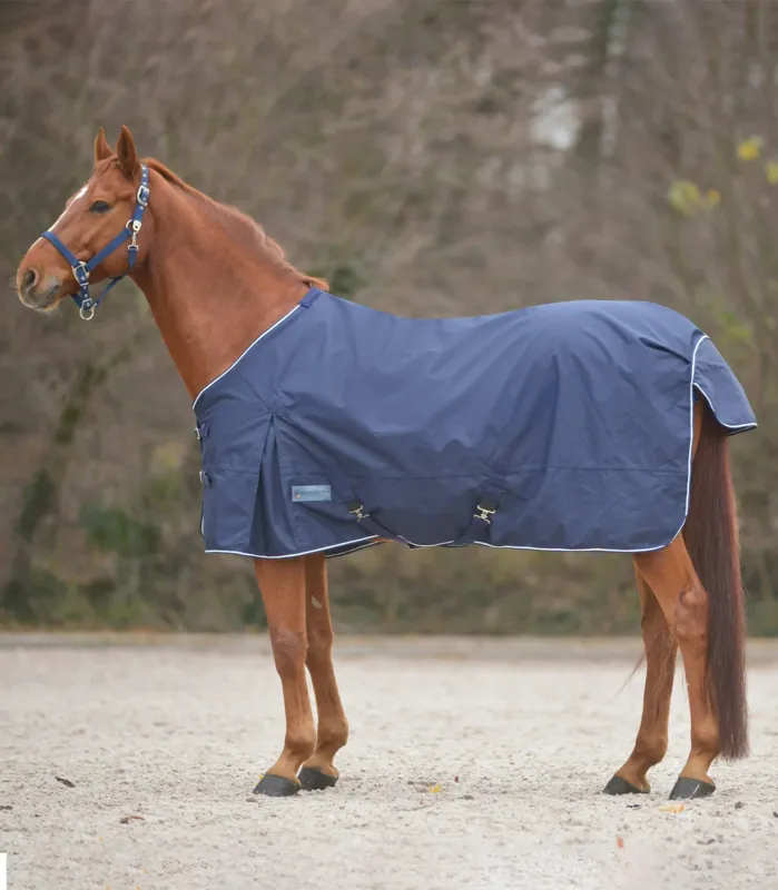 Couverture de pluie Waldhausen Comfort sangles croises 600D - 95 cm - Bleu nocturne Meilleur Choix