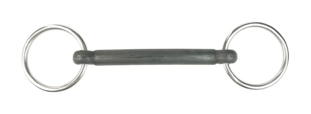 Achetez Aujourdhui Mors cintr caoutchouc anneaux Chantilly Horze - 105 mm - Noir