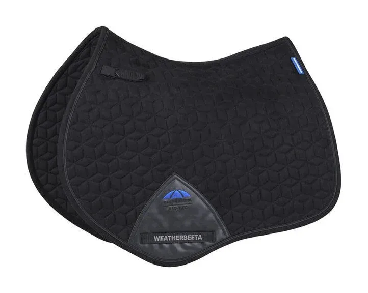 Bon Plan Tapis de selle Weatherbeeta Suede Elite Air-Tec Jumping - S - Noir