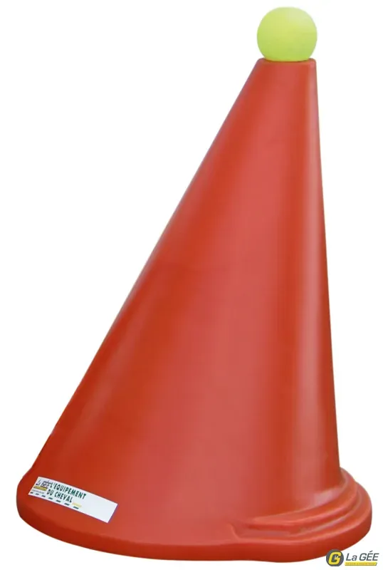 Commander Maintenant Jeu de 50 cnes orange avec balles d'attelage jaunes