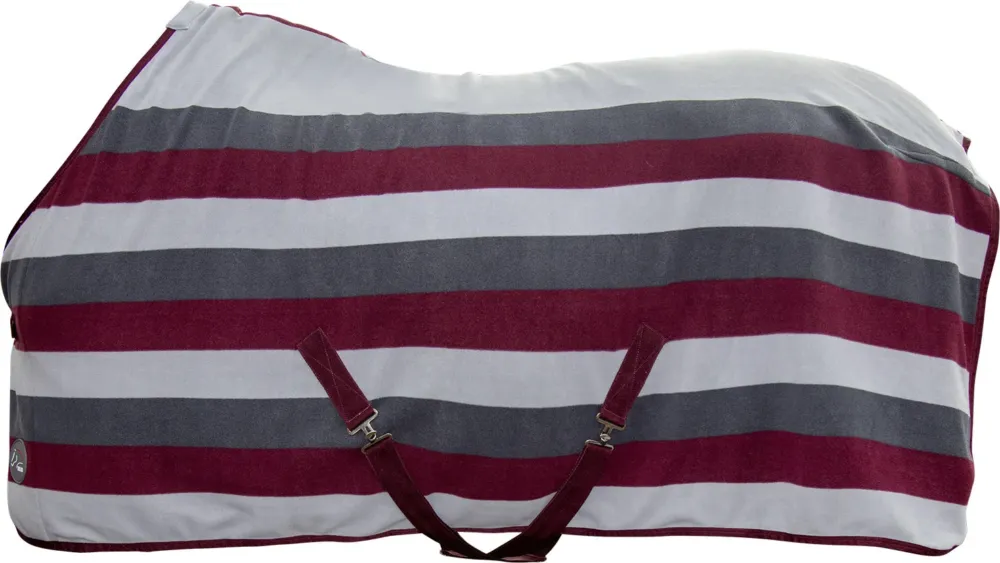 Couverture schante Professional HKM - 165 cm - Gris fonc / lie de vin / gris pierre Authentique