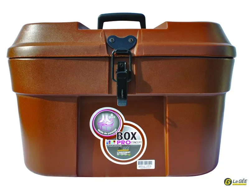 Malle de pansage Box Pro XXL Chocolat Fonc Dernire Chance