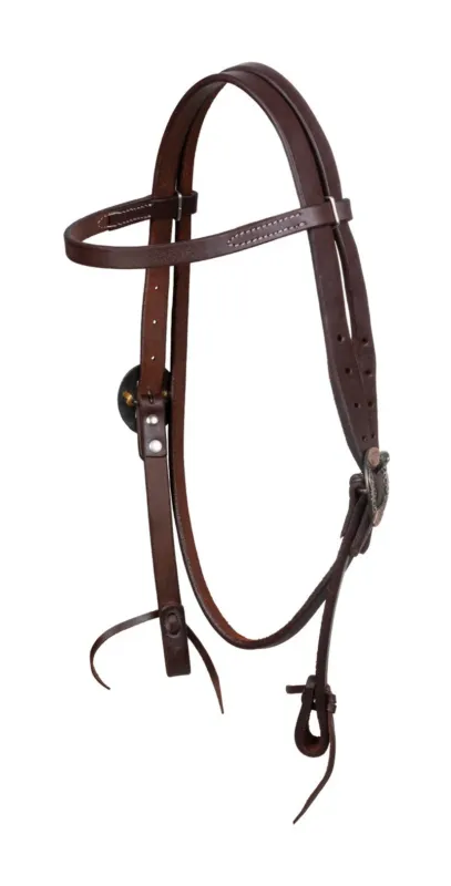 Expdi Aujourdhui Bridon western Pool's avec boucles silver dcoratives - Huil