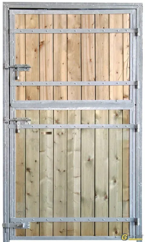 Produit De Marque Porte de box complte STANDARD Tirant droit pin du nord