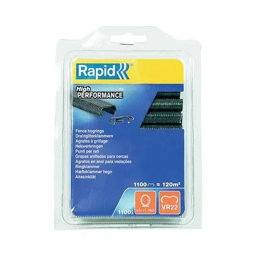 Meilleure Vente Bote de 1100 agrafes plastifies grises VR22 grillage RAPID