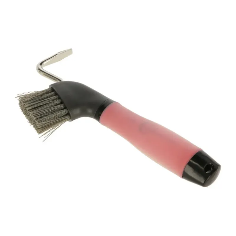Prix Promo Cure-pied avec brosse poigne en gel rose
