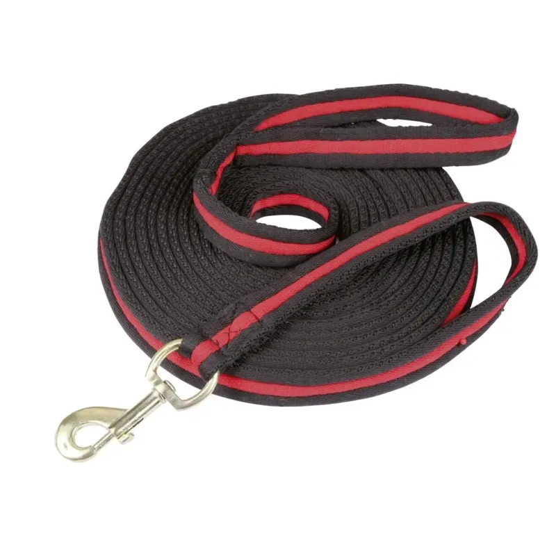 Longe Soft 8 m noire/rouge Achat Immdiat