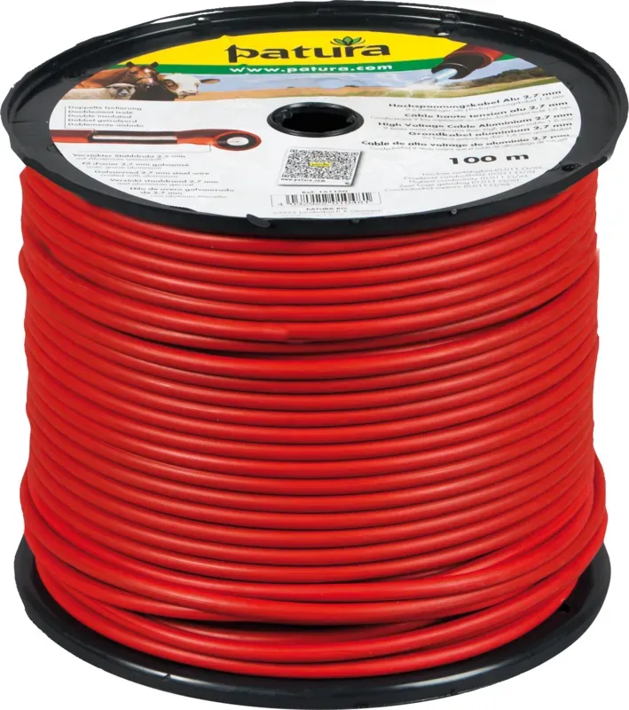 Solde Cble haute tension alu 2,7 mm Rouleau de 50 m