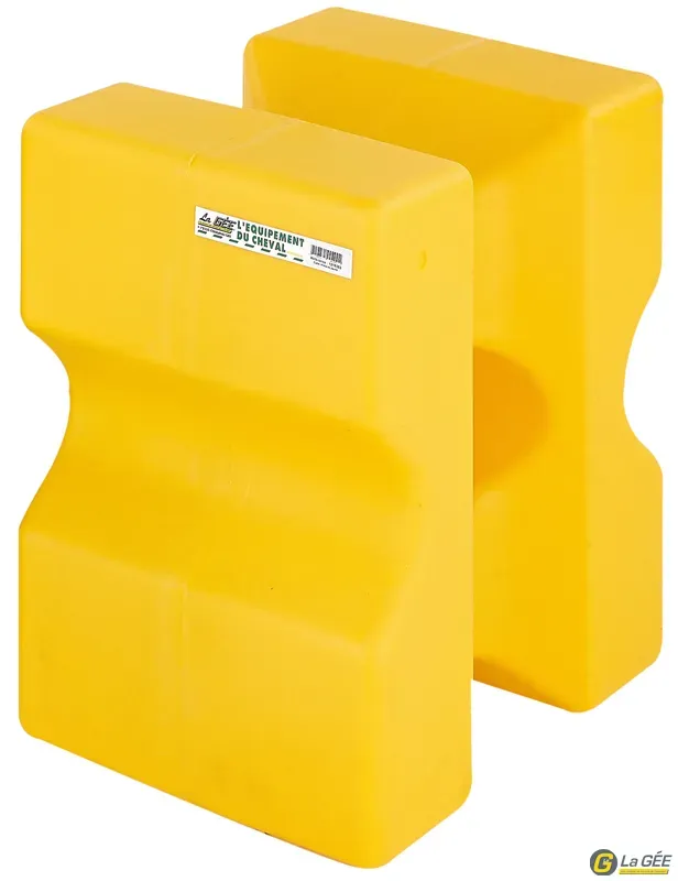 Cube d'obstacle 56 x 36 x 45 cm Jaune Promotion Saisonnire