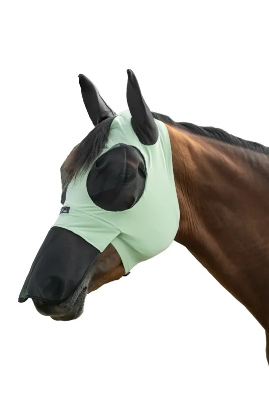 Prix Bas Masque anti-mouches HKM Elastic protection du naseau - XS - Jade