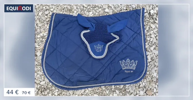 Solde Tapis de concours bleu strass