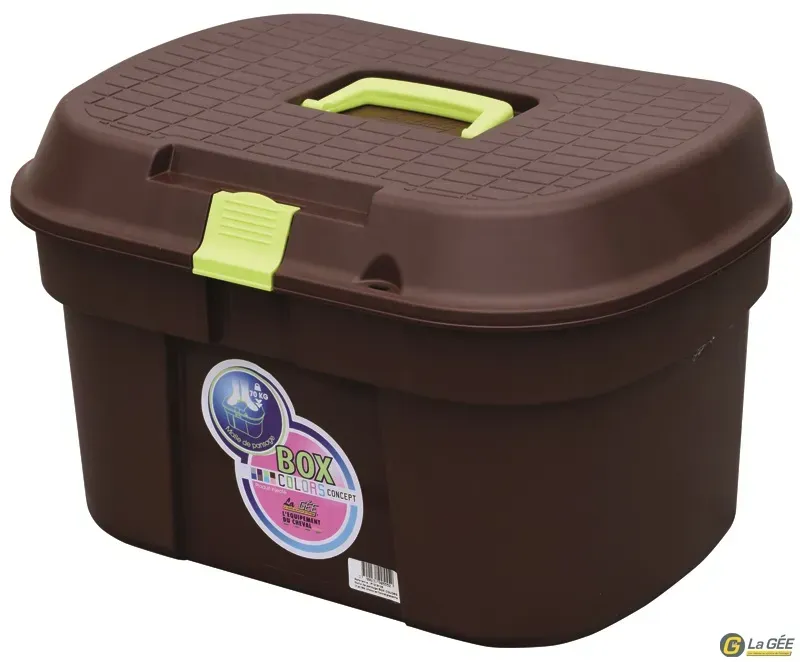 Vente Directe Malle de pansage Box color Chocolat/Pistache