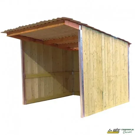 Abri prairie simple pente 3,18×3,18 m 19mm bardage douglas Prix Promo