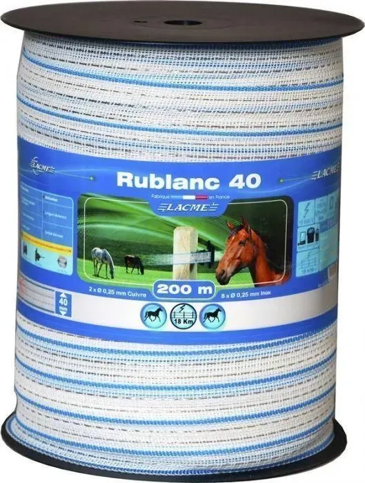 Retour Gratuit Ruban RUBLANC 40 mm bobine de 200 m LACME