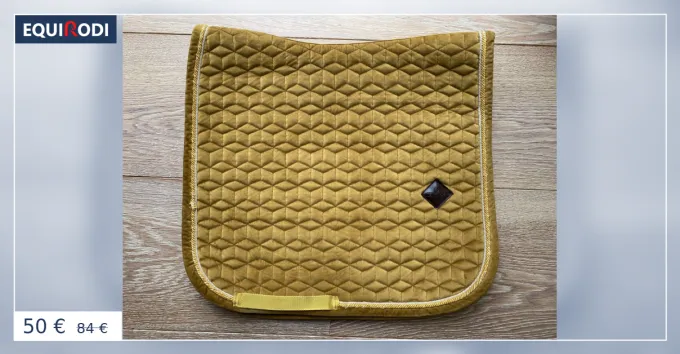 Offre Exclusive Tapis de dressage Kentucky Velvet moutarde T Cheval