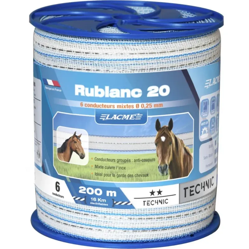 Prix Cass RUBLANC 20 mm - bobine de 200 m LACME