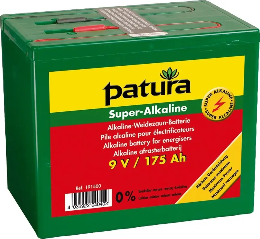 Haute Qualit Pile clture super alcaline 9 V / 175 Ah