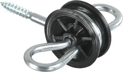 Vente Directe Isolateur pour poigne standard noir filetage bois (x4)