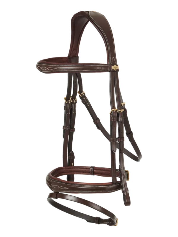 Livraison Gratuite Bridon combin LeMieux Competition - Grand cheval - Havane