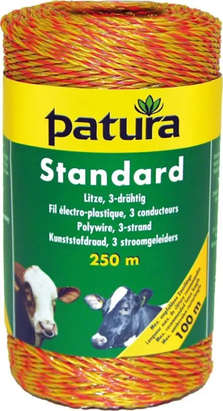 Fil lectro-plastique STANDARD jaune/orange 250m Affaire Saisir