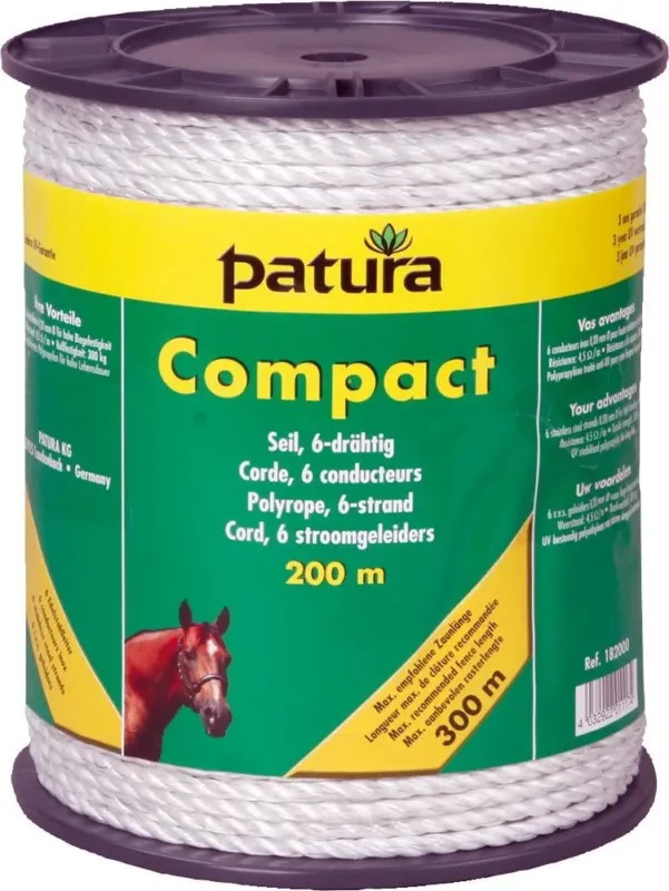 Corde COMPACT 6 inox 0,20 blanc 200m Prix Choc