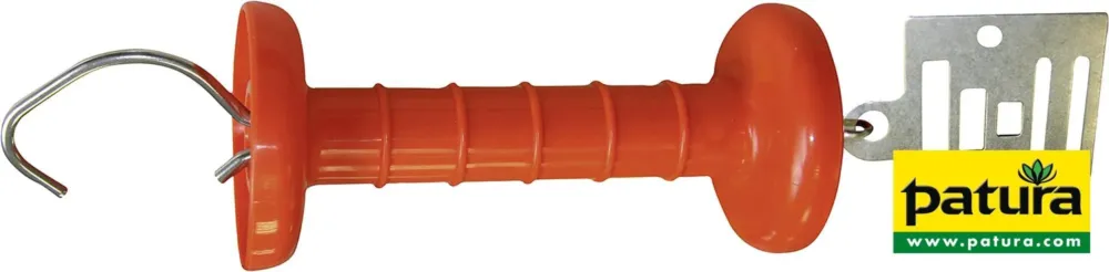 Prix Rduit Poigne de clture orange pour ruban 40mm + plaquette inox