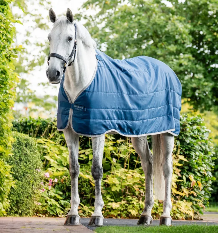Prix Bas Liner Ionic Therapy Horseware 200g - 165 cm - Bleu imprial / argent & marine