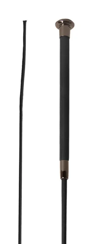 Offre Exclusive Cravache de dressage Velari Guidance avec poigne en cuir - 120 cm - Noir
