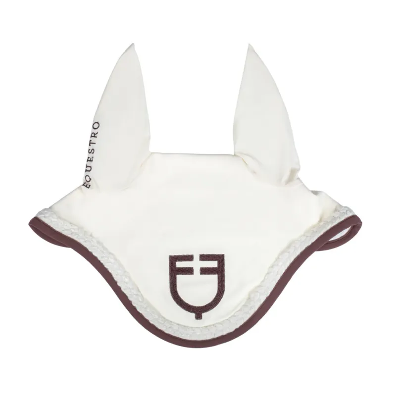 Bonnet Equestro cordon tress - Cheval - Blanc antique / marron Expdition Rapide