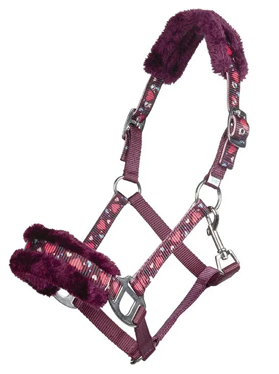 Licol Heart HKM - Poney - Rouge fonc Prix Rduit