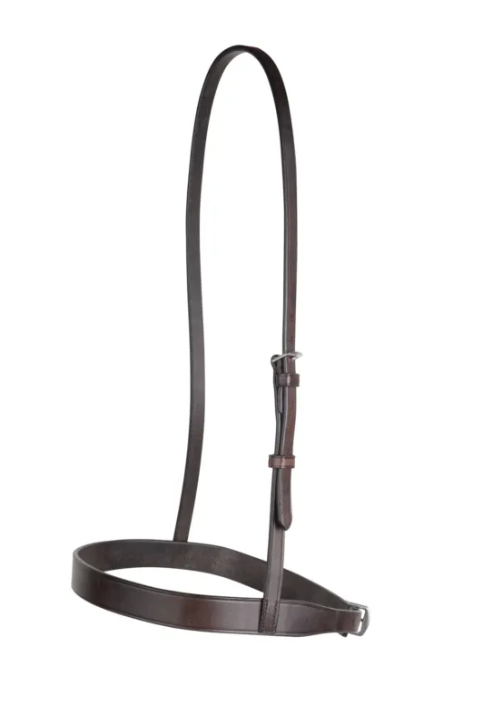 Solde Muserolle de chasse Cavesson IV Collegiate - Cheval - Marron
