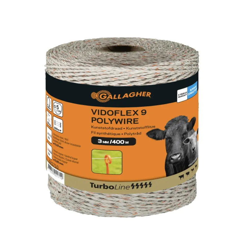 Expdi Aujourdhui Cordon plastique blanc Vidoflex 9 TurboLine Plus 400 m