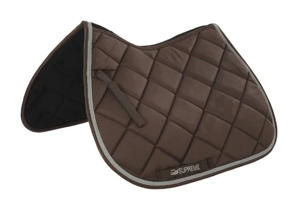 Tapis de Selle Matelass Jumping Supreme - Marron / gris clair Seulement Aujourdhui