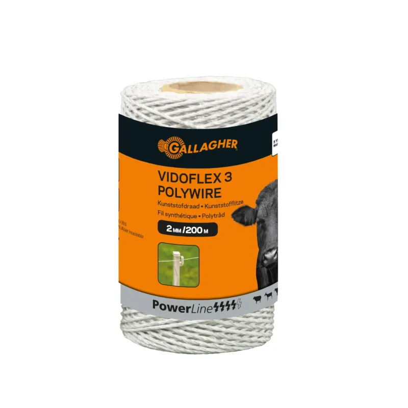 Fil synthtique Vidoflex 3 PowerLine blanc 200 m GALLAGHER Marque