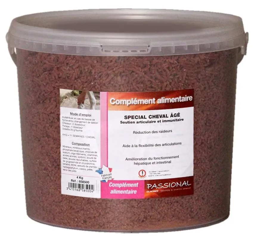 Complment alimentaire spcial cheval g 4kg PASSIONAL Commander Vite
