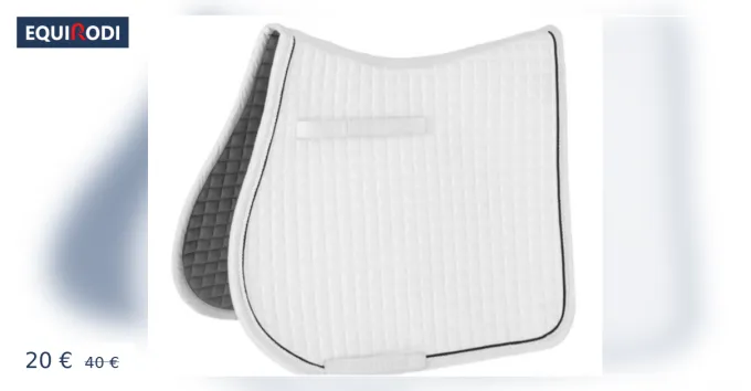 Tapis blanc Covalliero poney Prix Promo