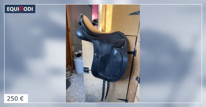 Super Prix Selle dressage cuir noir