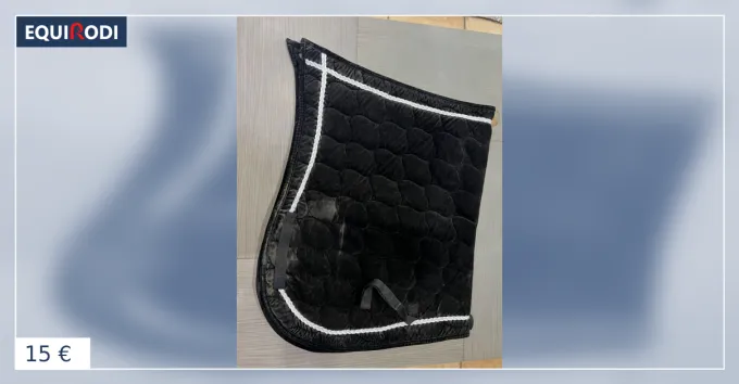 Pas Cher Tapis spectacle ibrique noir velours cheval liser arg