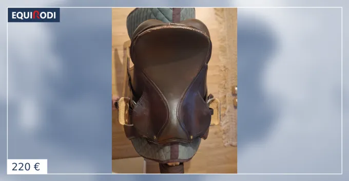 Selle d'obstacle en cuir brun Offre Exclusive