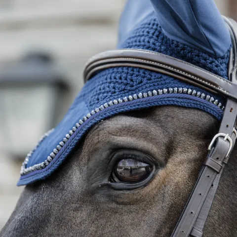 Remise Bonnet Wellington Velvet Pearl - Kentucky - Noir - Cheval