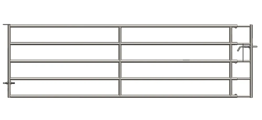 Barrire d'herbage extensible galvanise 4 5 m Expdition Rapide