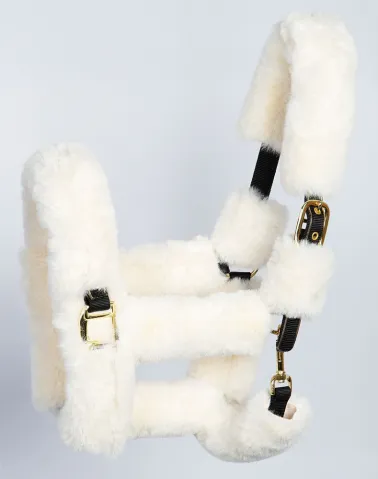 Kit de faux mouton FURRY pour licol – Harry&rsquo;s Horse – Camel – Cob Soldes